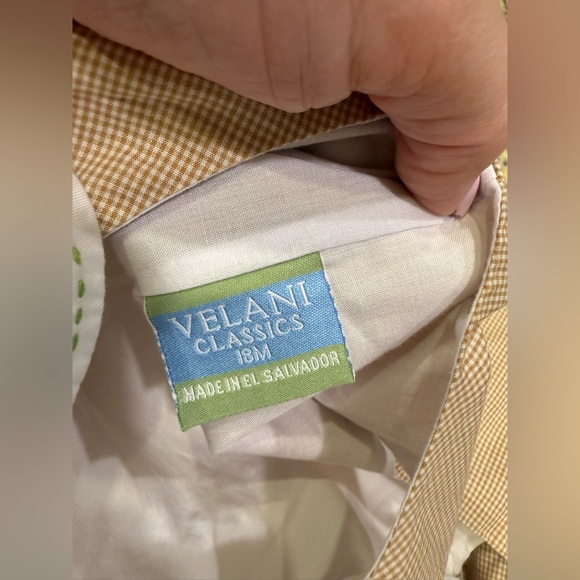 Velani by Anavini smocked Fall embroidered romper shirt included size 18 month - Picture 7 of 7